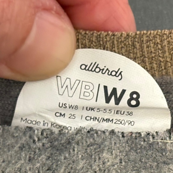 Allbirds Women's Wool Breezers Casual Slip On Ballet Flat, Hazy Beige Size 8 - Picture 5 of 10